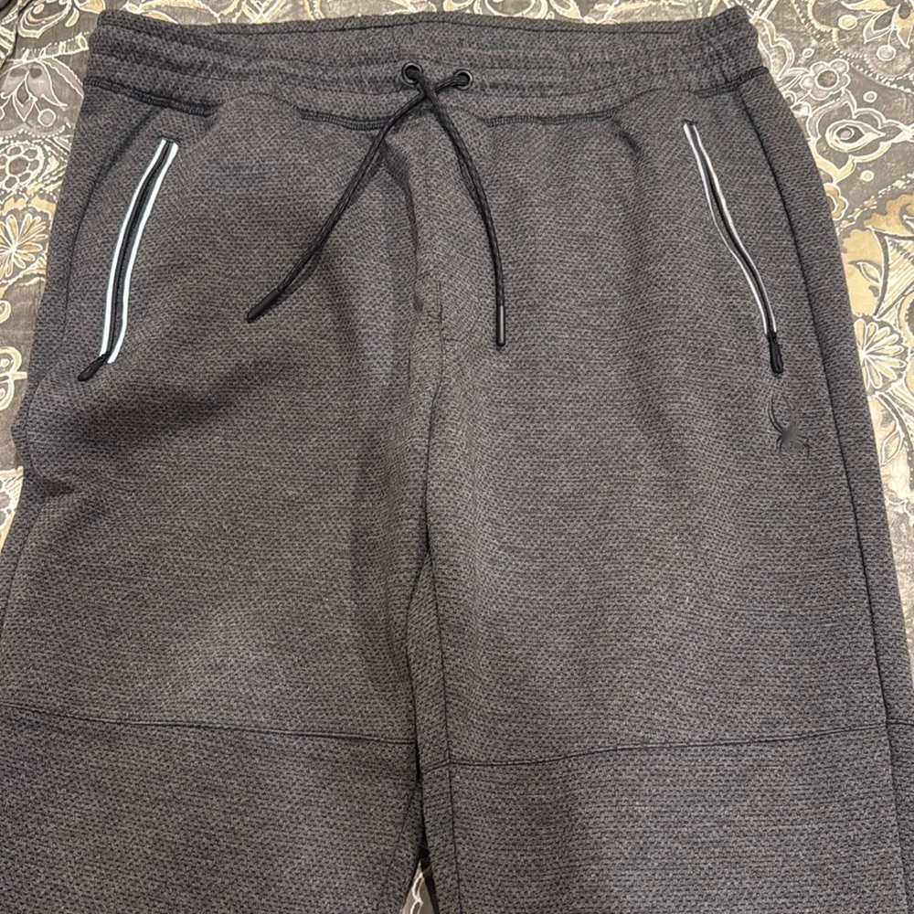 Spyder Active Men's Size L Jogger Pants Gray  Sweatpants Activewear Athleisure